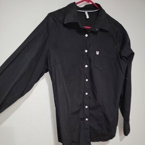 Cinch black button up shirt size xl